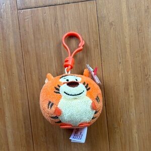 FREE WITH ANOTHER PURCHASE — Ty Tiger Beanie Ballz Clip-On Plush